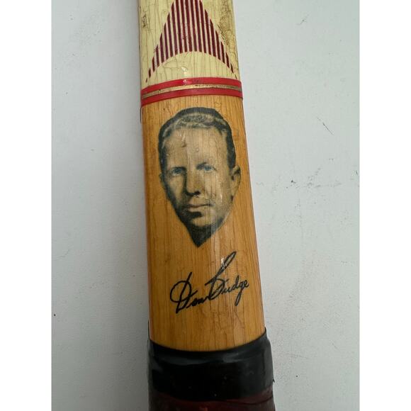 Vtg wood tennis racquet Don Budge leather collectable Airbnb Staging decor VRBO - Picture 2 of 15